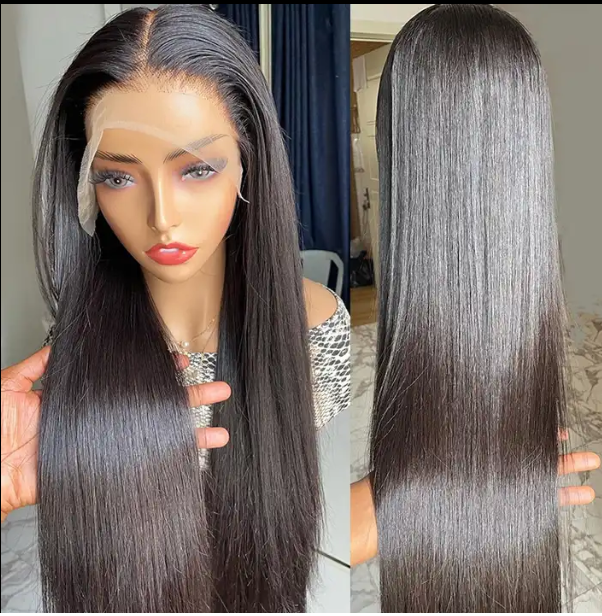 13x4 Bone Straight Transparent Lace Front Human Hair Wig