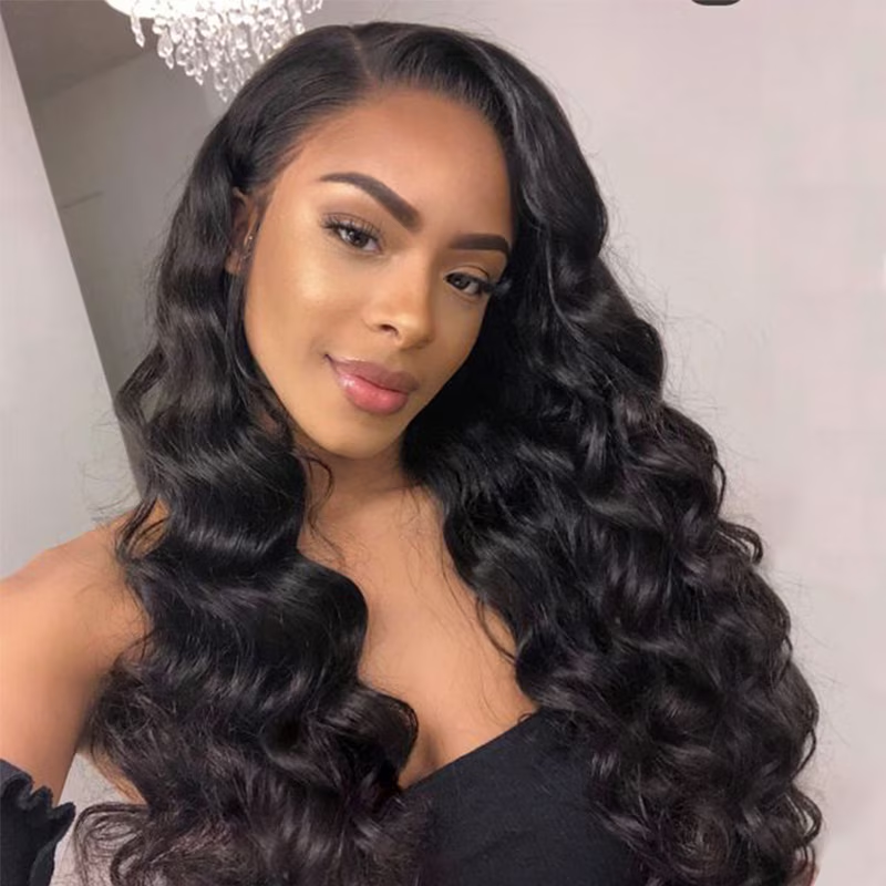 28 inch 180% Density Loose Wave 4X6 HD Lace Wear & Go Human Hair Wig